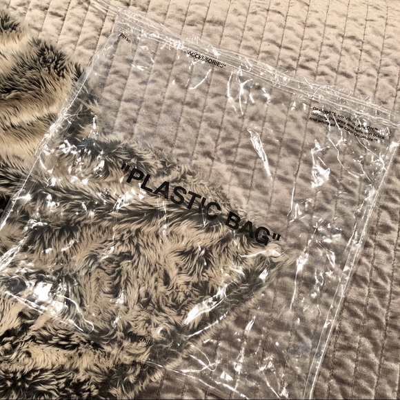 off white clear purse
